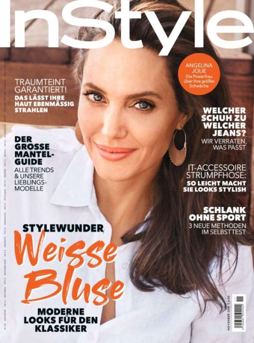 Angelina Jolie on the cover of Instyle Germany November issue.