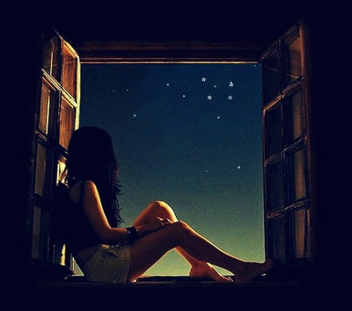 “She stared at the stars like they were pillow for her mind and in their light she could rest her heavy head.” ~Christopher Poindexter 