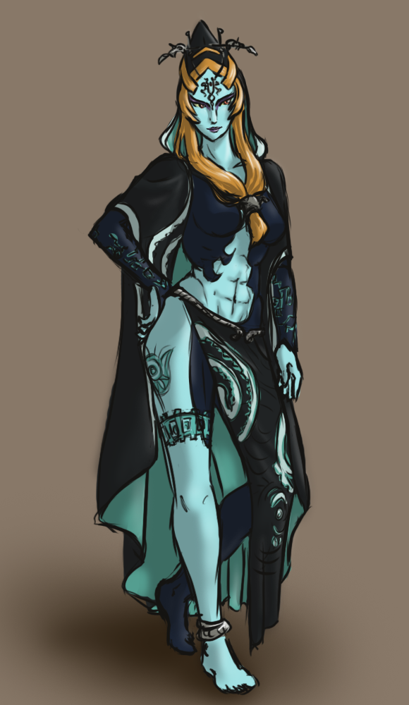 Video Game Heroines — true form midna with abs tho