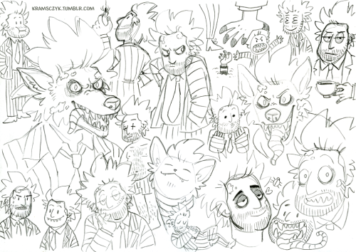 kramsczyk:Bunch o’ Beetlejuices. So many cool sketches!