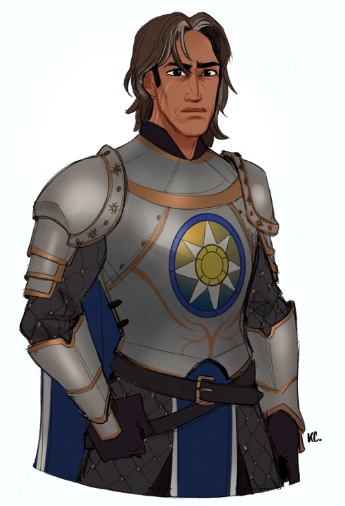 chaoticcomposition: drew another npc from my tues game, captain harthal meraxes, a hard-ass paladin 