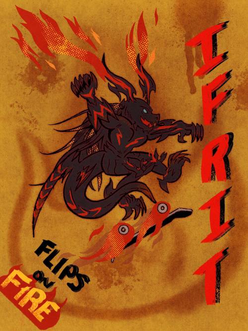 This Was The Image In My Mind Every Time Ifrit Did One Of Those Dodge Jumpt Things.