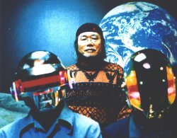 space-arcadia:  Daft Punk &amp; Leiji Matsumoto (Discovery era, Virgin, 2001) 