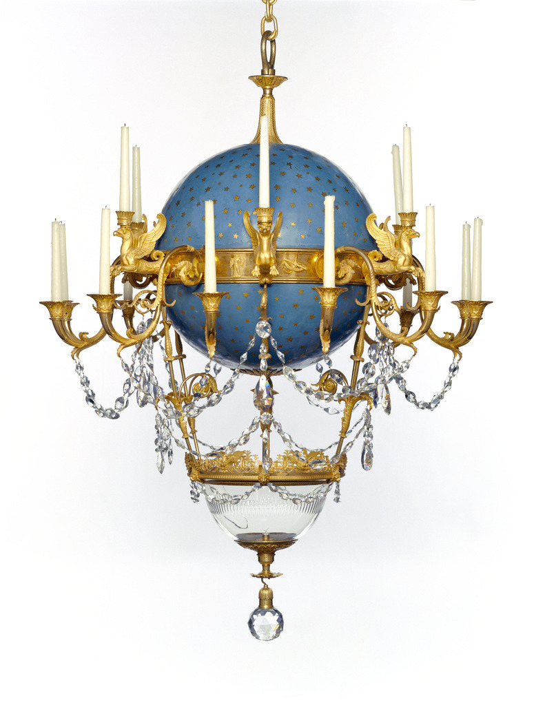 thegetty:  Believe it or not this French hot air balloon inspired chandelier once