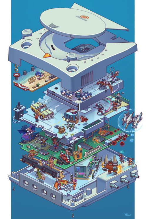 retrogamingblog2: Exploded Console Posters made by Angerinet