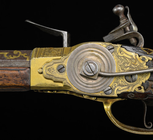 Hunting Carbine of King Louis XV of France, mid 18th century,A incredible flintlock carbine of the h