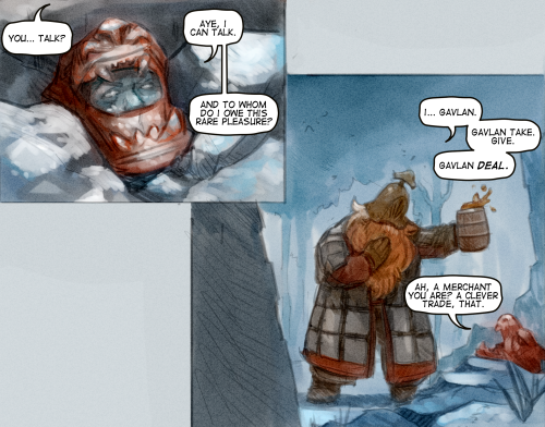 lordranandbeyond:  Here’s this month sugary Dark Souls II short comic starring Lonesome Gavlan and Vengarl, with art by @makanidotdot​ and @baruyon! Last month’s Dark Souls III comic will continue on the 22nd, and you can read it and other stories
