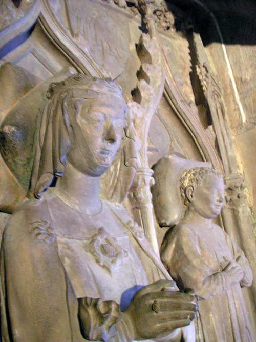 Gertrude, Queen of Germany (d. 1281) tomb in the Münster of Basel, Switzerland