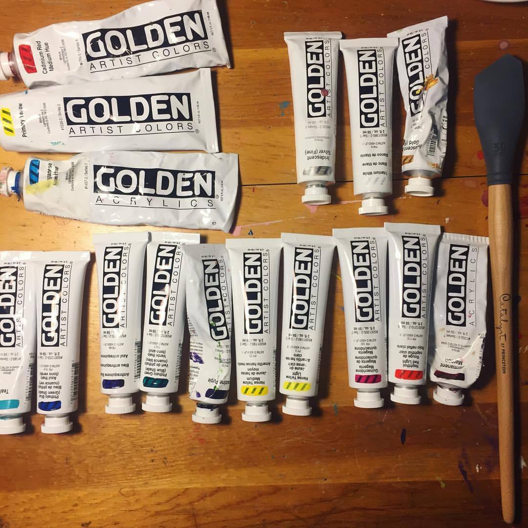 Golden Fluid Acrylics #goldenpaints
