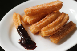 delectabledelight:  Churros con Chocolate (by honey drizzle) 