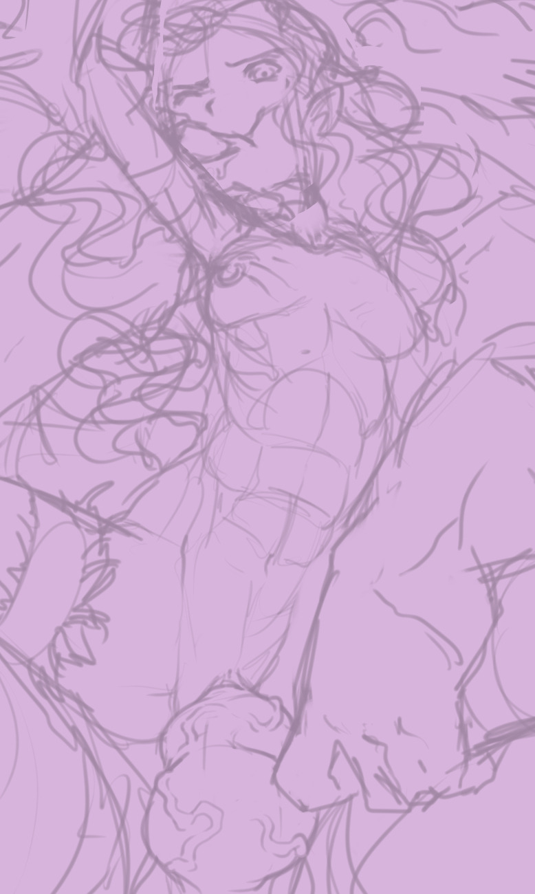 norasuko-art:  Maev Blackthorne drawing process.
