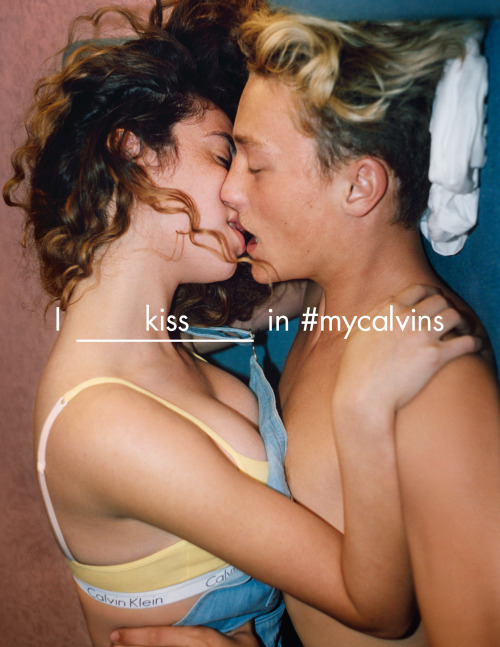 calvinklein:I kiss in #mycalvins.Photographed by Tyrone Lebon.