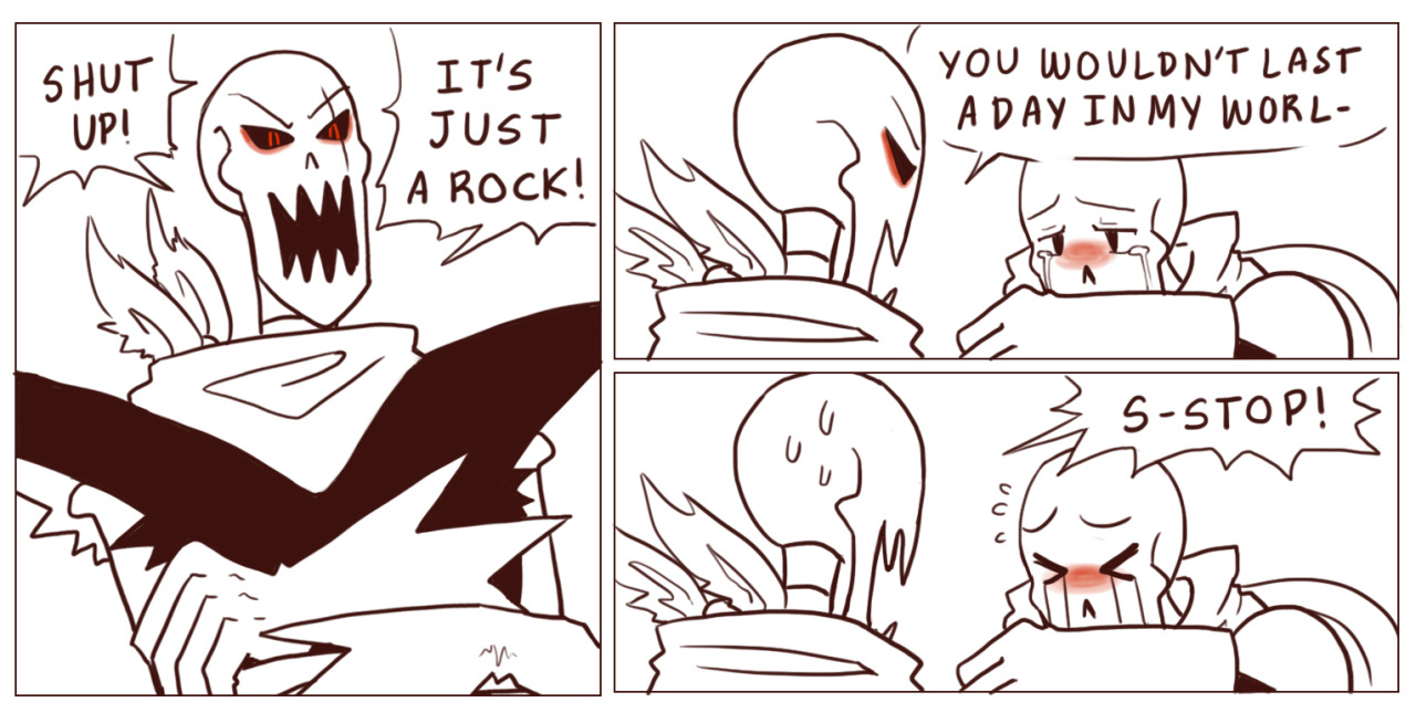 smolandtolskeletons:  From that day on, Papyrus would sometimes find that someone