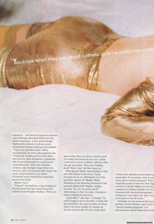 Heather Graham for The Face Magazine, March 1998
