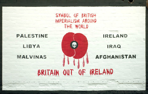 tiocfaidharlulz: A mural in West Belfast from November 2013 by Rebel Rebel of Gael Force Art. The im
