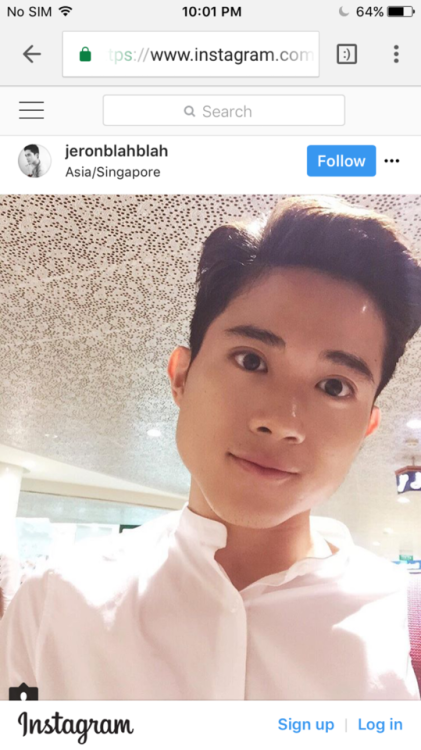 sgcutegays: sgcutegays: Handsome boy Jeron from SG… skinny and small everywhere but FAT AND BIG in o