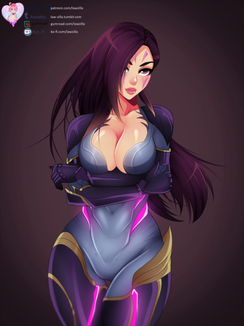  Finished subdraw #37 Kai'sa from League of Legends ＼(●~▽~●)All these versions just arrived from the void and are up on my Patreon!- Hi-Res Version- Nude- Stages of Undress❤  Support me on Patreon if you like my work!❤❤ Also you can donate