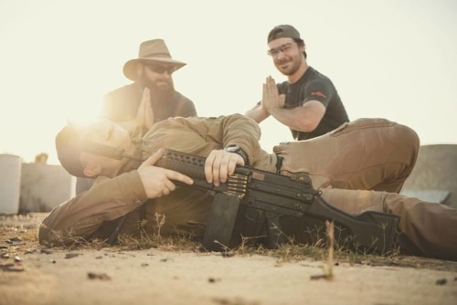 Engagement photo with the #crew #reppin in the back. #squad #squadgoals #silencers #surefire #surefi