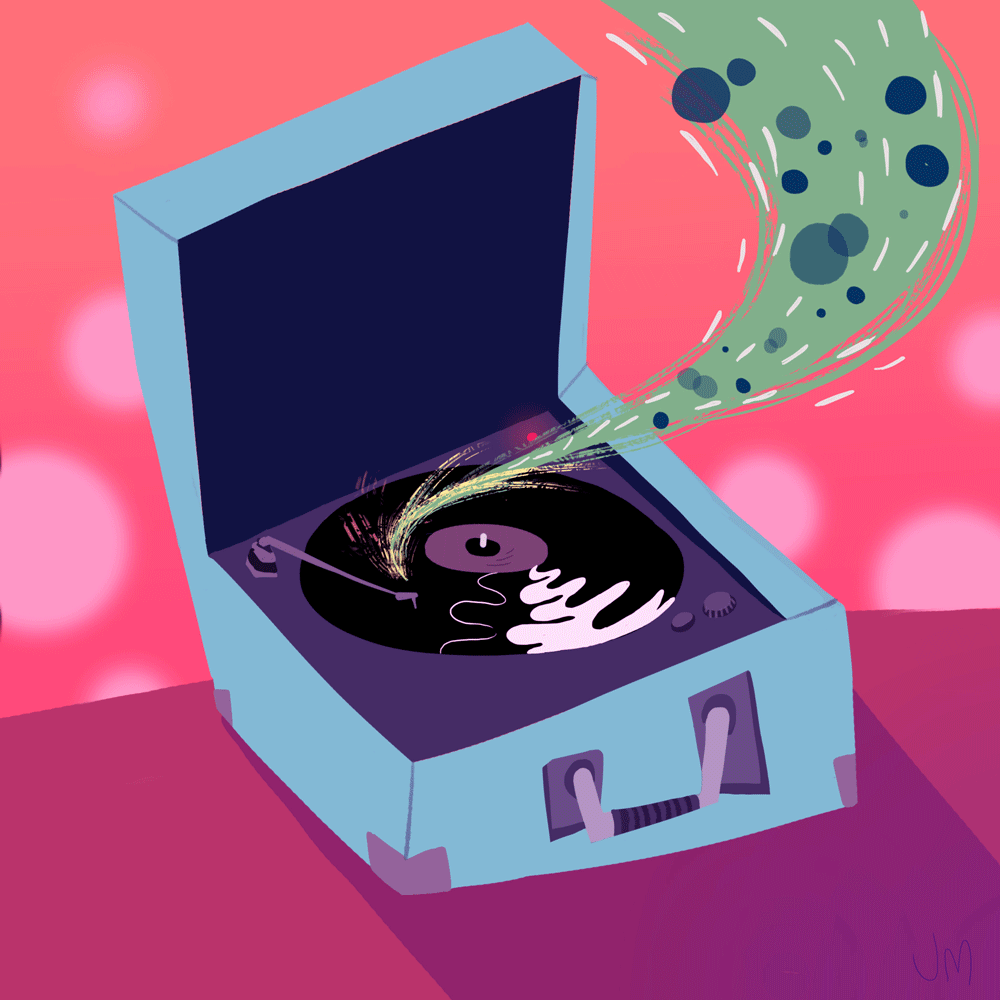 jessdrawz:  Making art makes me happy.  Music makes me happy.  So naturally, making