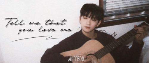 Tell Me That You Love Me | Joshua Hong {part One}