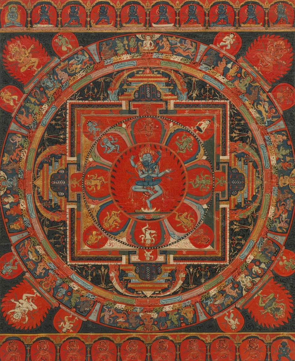 magictransistor:Hevajra Mandala. Tibet. 15th century.