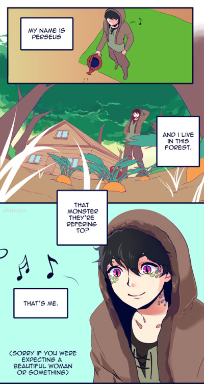 everydayelegy:  akimiya:   Medusa of the Forest (2013) by: akimiya  p01-08 (colored pages) to be continued… A one-shot I’ve been working on for the past month or so, here’s the colored prologue;;;;  THIS IS REALLY GOOD PLEASE CONTINUE IT I WANT
