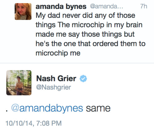 swikes:  as if nash grier wasn’t already a big load of shit? now he’s basically mocking amanda bynes for being mentally ill? amanda most likely has no idea about the damage she’s causing herself and the people around her because she is sick. anyone