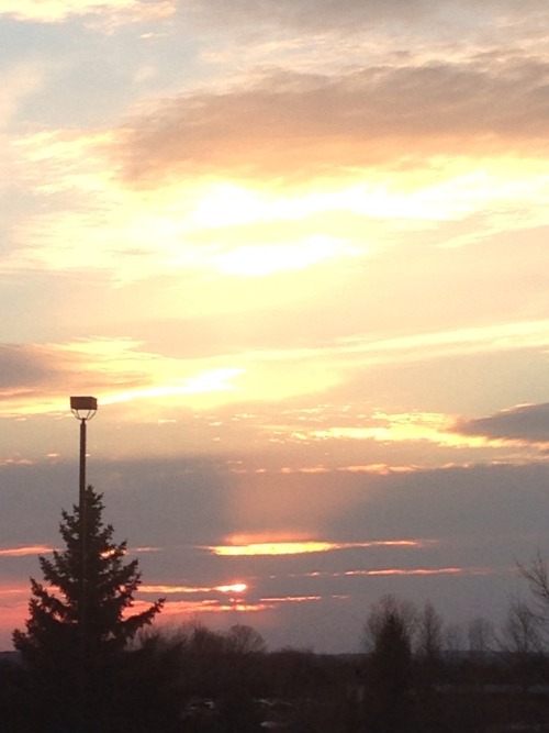 airelement36:Friday March 13,2015 sunset in Onaway, Michigan