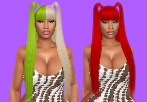 Dreamy hair45 colorsCompatible with HQ ModCustom thumbnailDownload