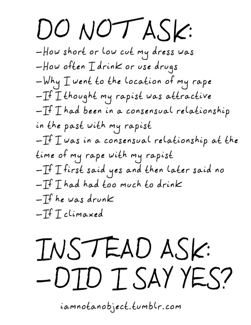 #didisayyes A poster in response to the recent rape of a CalArts Student who was asked by school adm