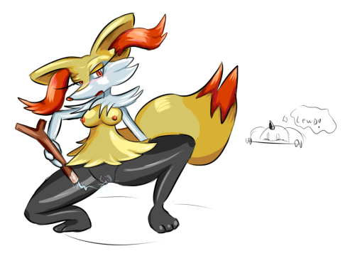 Porn photo Braixen twig masturbation for anon