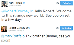 ruffaloon:  &ldquo;Is your friendship with Robert Downey Jr. in real life as
