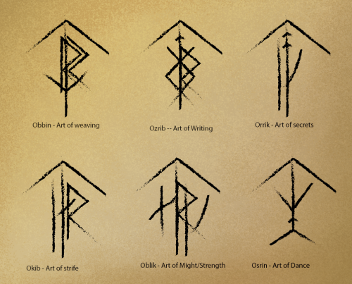 striving-artist: Khuzdul Rune Glyphs So, clearly I make excellent decisions, because instead of writ