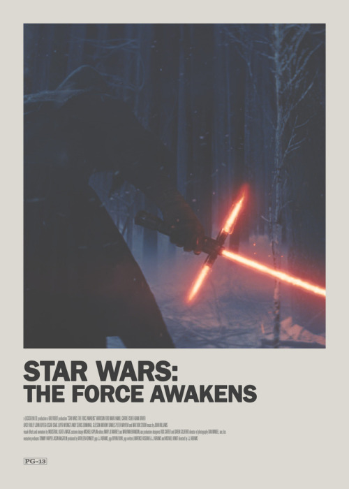 Star Wars: The Force Awakens Minimal Movie Poster