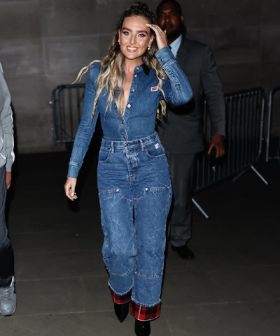 Perrie leaving BBC The One studios 17.09.2020