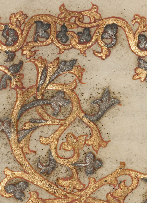 openmarginalis: Detail of Decorated Initial D by unknown creator, France ca. 11th century via J