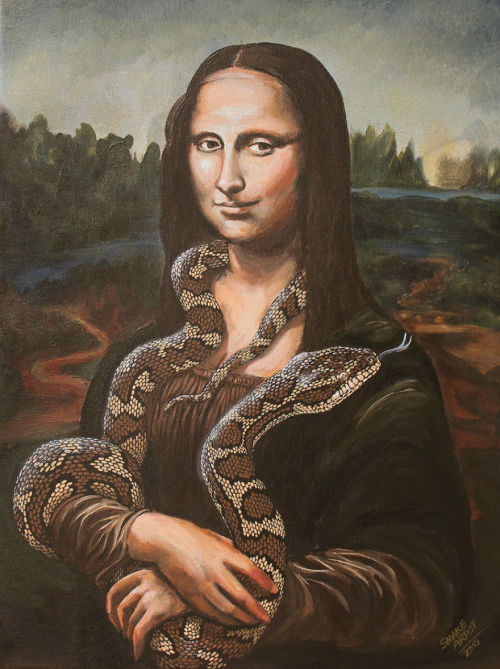 merswine: honeyformytea: thlpp: nancykyh: Snakes Invade Great Moments In Art History Brilliant. I di