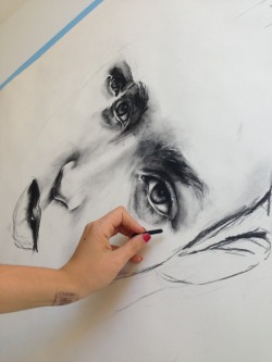 Bamb-I:  Nymfhet:  Bellyfood: Work In Progress….   Charcoal.  I Always Reblog