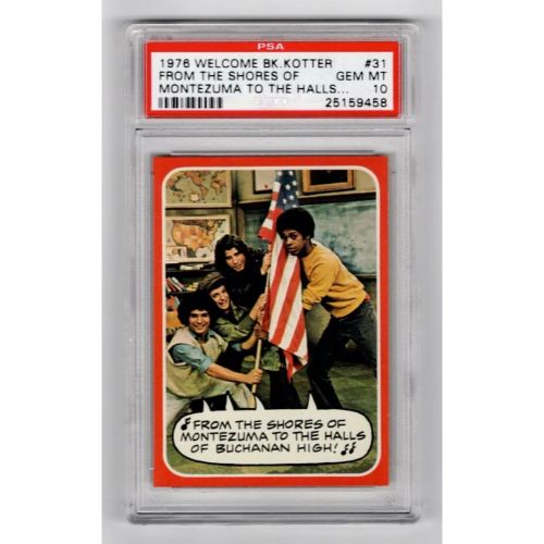 Welcome Back Kotter - 1976 Topps trading cards  Robert Hegyes as Juan Epstein Ron Palillo as Ar