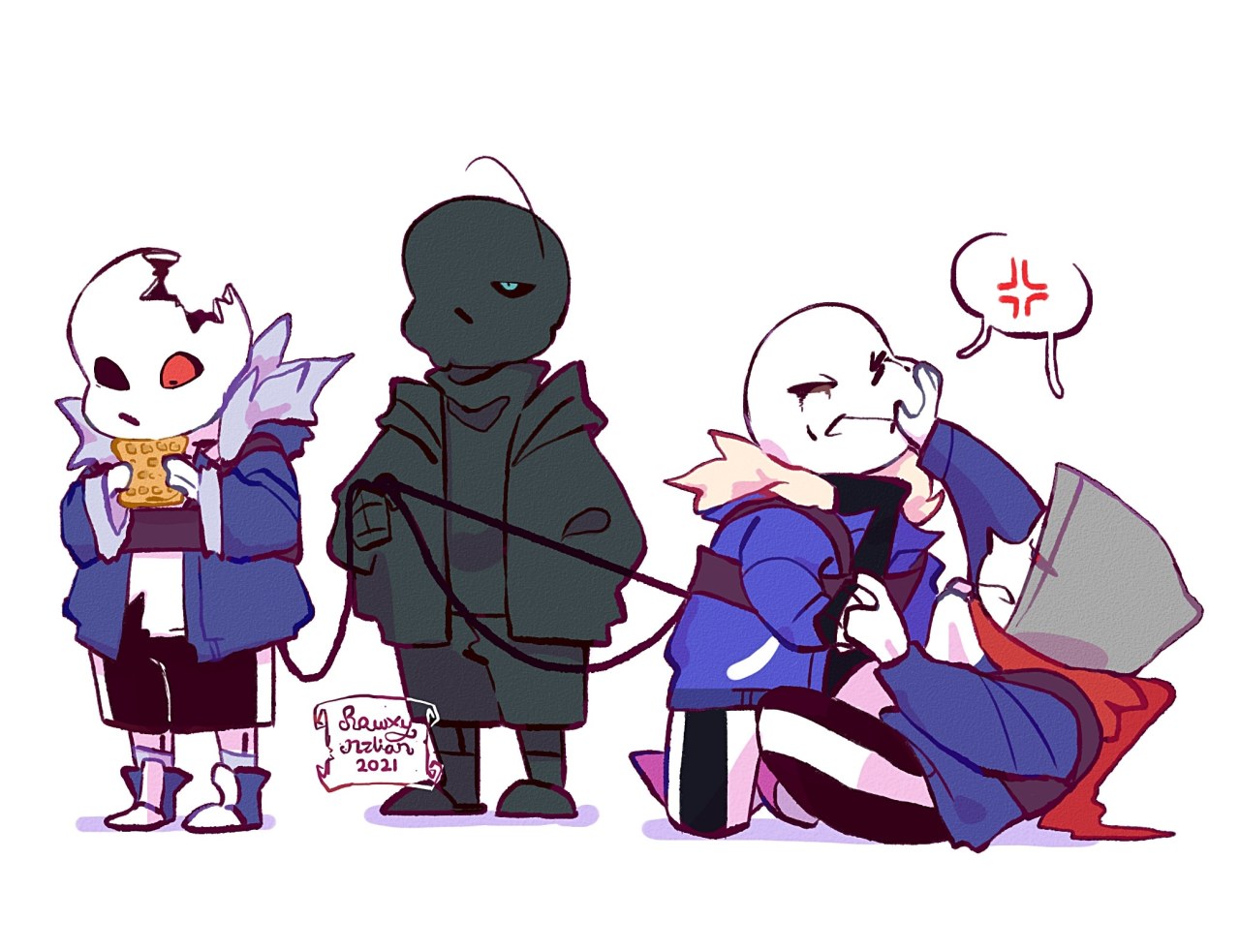 sans sleeping with hotdogert on his head by goiLrobo on Newgrounds