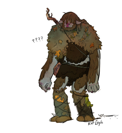 katleyh:I’ve been moved to make fanart. Firbolgs bring that out in me apparently. (I think this was 