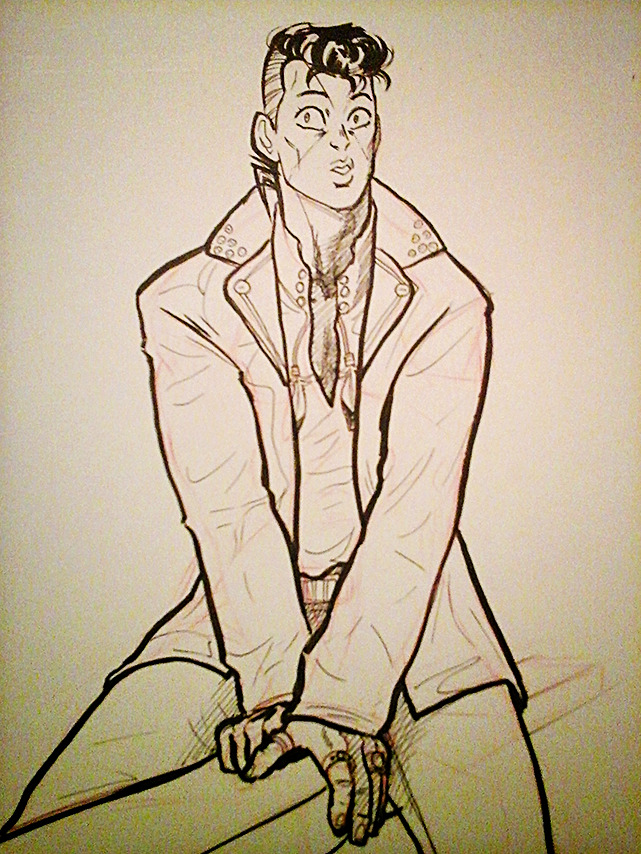 dinnikeato:Just a messy lookin’ Oku in a button-decorated jacket