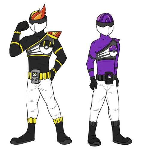 Couple more characters from that Poke-Kamen Rider Idea, from the ultra and master ball themes.  Ultra ball Charizard is one of those characters that shows up around halfway through the season, doesn’t quite join the main guys, he’s got his own agenda,