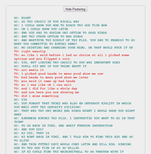 Dave and Terezi’s 16h convo.