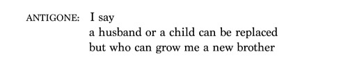 roadmotel:sophokles tr. by anne carson, “antigone” (2015) // supernatural, “all hell breaks loose: p