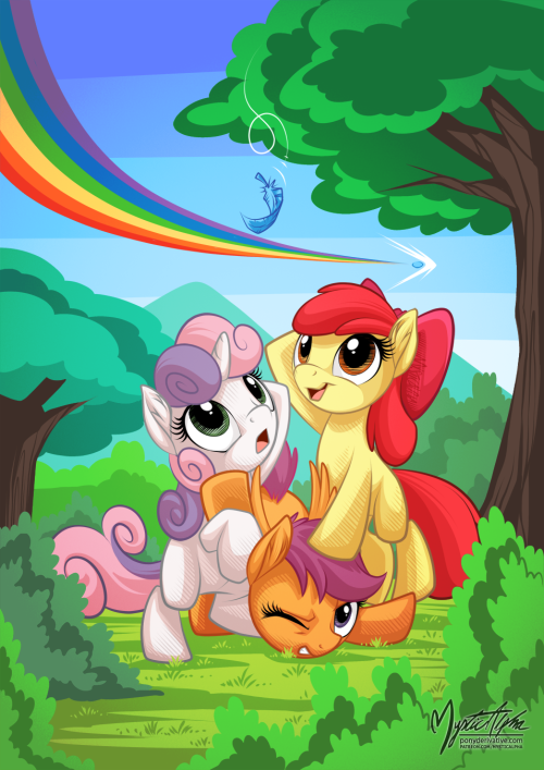 ponyderivative:  mine! mine! mine!  xD! Poor Scoots~ >w<