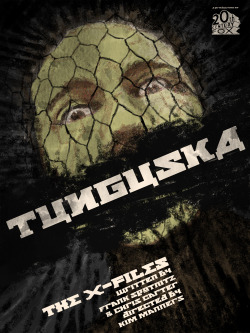 xfilesposterproject:  Tunguska - Episode 81. I wanted to instill this Russian-inspired image with a frenetic energy and a note of terror. This poster is part of a set - keep an eye out for the second one tomorrow. 