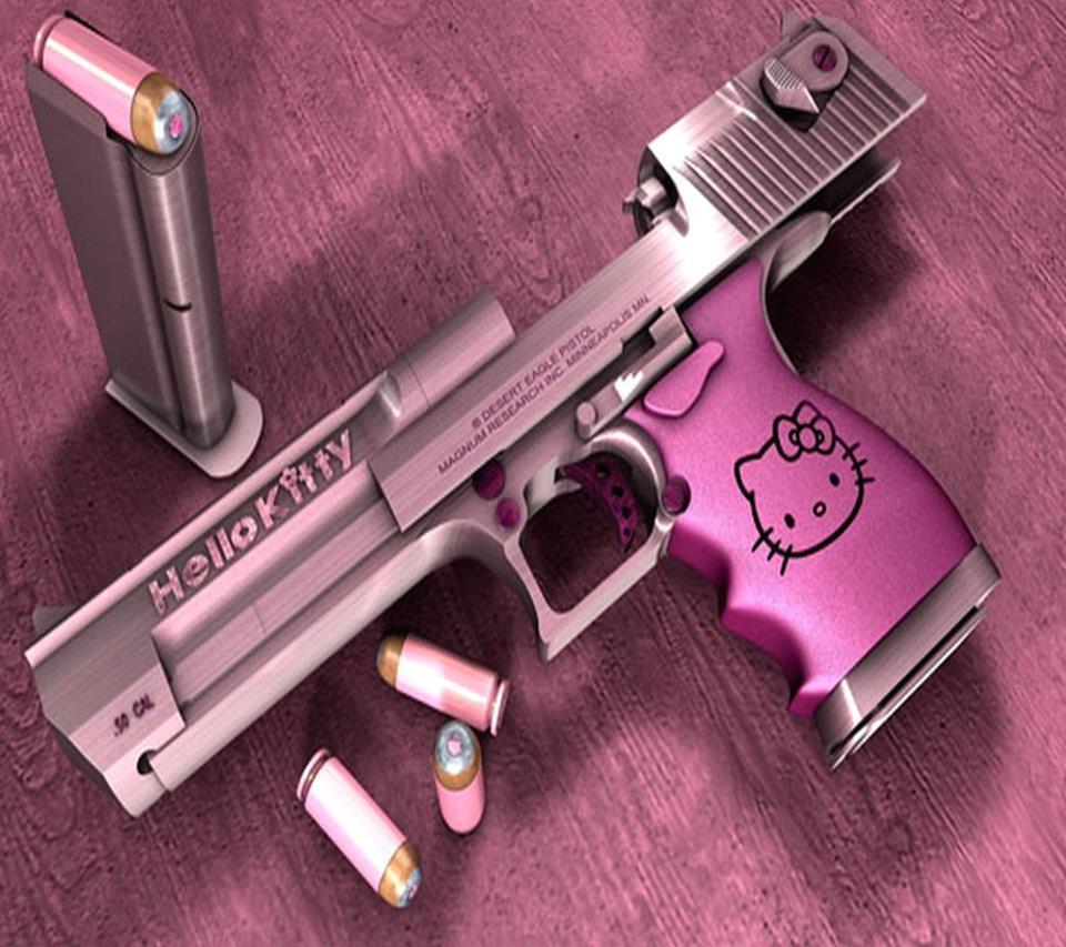 kelleyprincess55:  I want this gun  Babe, do you need a Hello Kitty .50 cal Desert