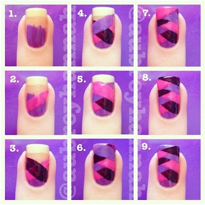 fashionoutfitposts: Easy DIY nail tutorial. Here’s a great nail DIY!