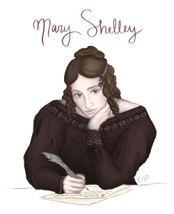 Coolchicksfromhistory:  Mary Shelley (1797-1851)Art By Chpdraws (Tumblr)The Daughter